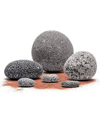 SubstrateSource Natural Aquarium Stones - Porous Charcoal Volcanic Aquascaping Rocks with Small Holes for Betta Fish Tank, Reptile Enclosure, Cichlids, Shrimp, Hermit Crab - Black Star Lava, 5 LB