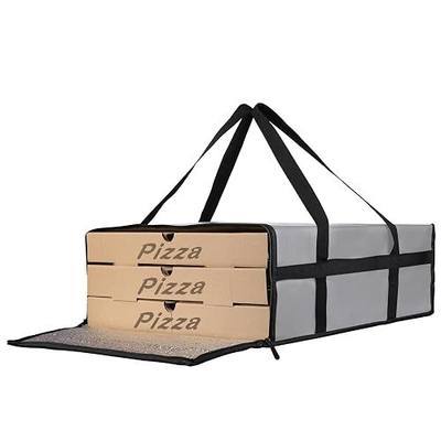 Bodaon Insulated Pizza Bags for Delivery, 20" x 20" x 6", Grey, 1-Pack | Keep Pizza Hot/Warmer for Rideshare Delivery Drivers, Pizza Carrier Insulation, Food Warmers for Parties/Picnic, Catering Bag