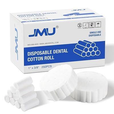 JMU 250 Pcs Dental Cotton Rolls, 1'' Non-Sterile Nosebleed Plugs | Nosebleed Stopper for Kids or Adults