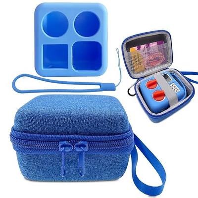 xcivi Hard Carrying Case and Silicone Cover for YOTO Mini Audio Player | Shockproof Waterproof EVA, Scratch-resistant Soft Silicone, Mesh Card Pocket, Wrist Strap Carabiner, Quick Install, Pink