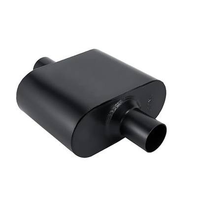 Mufflers Single Chamber 2.75" Universal Muffler Performance Race Exhaust Muffler 2.75 IN Pipe,Aggressive Sound,Black(2.75" center in/out)