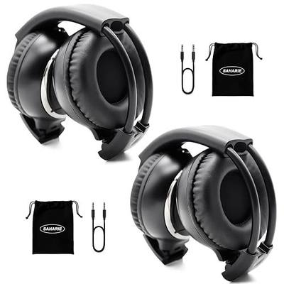 Infrared Headphones for Car DVD,2 Channel IR Wireless Car Headphones for Honda Odyssey Universal Rear Entertainment System(2 Pack)