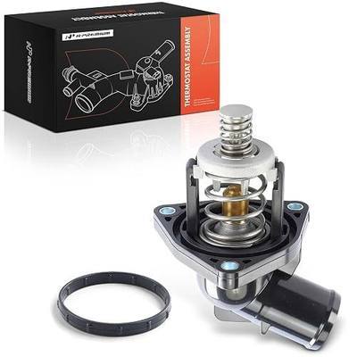 A-Premium Engine Coolant Thermostat Housing Assembly - 8Cyl, 4.3L 5.3 6.2L | Compatible with Chevy, GMC, Cadillac Vehicles - Silverado 1500, Suburban, Tahoe, Sierra, Yukon XL, for# 12674639