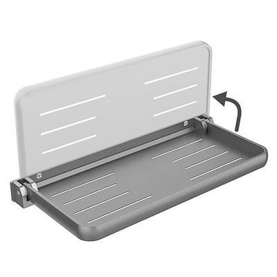 RV Aluminum Foldable Shelf- 12.2x5.5 Wall Mounted Space Saver | Add Extra Countertop & Fold Down Agaginst Wall When Not Use, Compact Folding Wall Shelves, Camper Trailer Storage Accessories