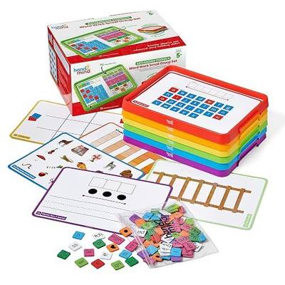 hand2mind Advancing Phonics Word Work Small Group Set, Magnetic Letter Tiles, Magnetic Letter Trays, Kindergarten Phonics Manipulatives, Phonemic Awareness, Science of Reading Classroom Materials