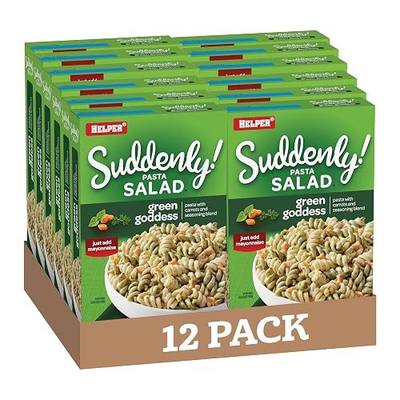 Suddenly Salad Green Goddess Pasta Salad, 7.5 Oz (12-Pack), Quick and Easy Dish, Carrots and Seasoning Blend, Just Add Mayonnaise, Dry Pasta Salad Kit