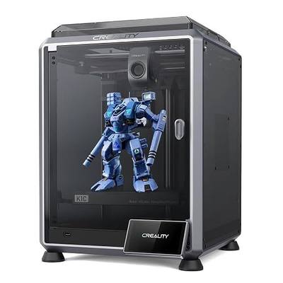 Creality K1C 3D Printer Support Carbon Fiber Filament Auto Leveling | 600mm/s Fast Printing Speed 300 ℃ High-Temp Print Auto Leveling and Clog-Free Direct Extruder 8.66x8.66x9.84 inch