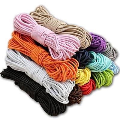 PerkHomy 1/8" x 50' Bungee Shock Cord Rope Marine Grade Heavy Duty Polyester Bungie Elastic Stretch String for Kayak Strap Tarp Tie Down Canopy Boating Camping Tent Crafting Patio (Black)