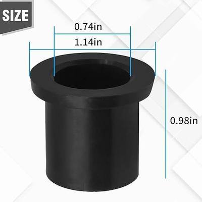 Hoypeyfiy 4Pcs Nylon Wheel Bushing 741-0487C+ Replacement for Craftsman Huskee MTD Troy Bilt