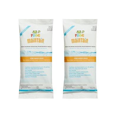 FROG Maintain for Swim Spas - Non-Chlorine Shock for use with Swim Spa FROG @Ease Floating System - Single Dose Packets for Maintenance & Treatment - 2 Pack