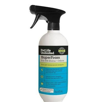 Pet Life Unlimited SuperFoam for Pet Stains & Odors, Juniper Leaf, 16 fl oz