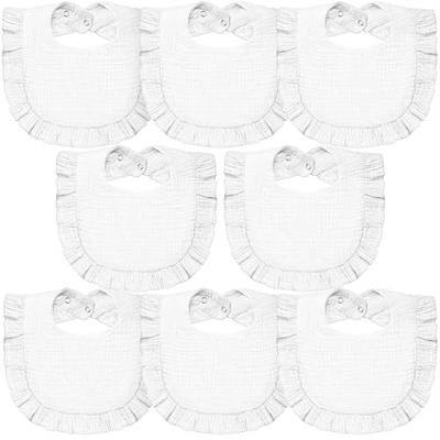 Lictin 8-Pack Muslin Baby Bibs - Bandana Drooling and Teething Bibs, Unisex Cotton