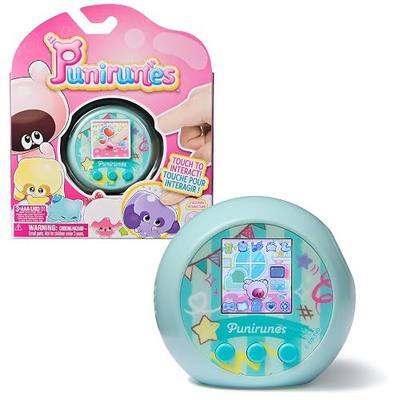 Punirunes Interactive Digital Toy with 55 Characters, Ages 5+ | Squishy Interior Button Reacts to Touch, Raise & Nurture 55 Virtual Pets, Responsive Play, Birthday Gifts for Kids