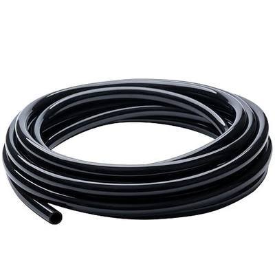 Black Vinyl Tubing 1/2” id - 10 Ft PVC Flexible Plastic Irrigation Hose | Hybrid Hose Transfer Water Air Oil for Pond Fountain Garden, Non-toxic and BPA free