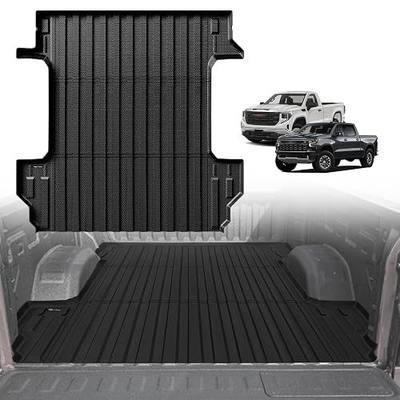 TripleAliners Truck Mat Compatible with 2019-2026 Chevy Silverado/GMC Sierra 1500 5.8FT Accessories, Truck Bed Mat Heavy Duty Custom Fit All Weather Protection TPE Pickup Bed Liner