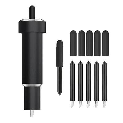 Deep Cut Blade for Maker 3/4/Maker/Explore 3/4/Air 2/Air/One/Venture,60° Deep Point Blade and Housing for Cutting Metallic/Genuine Leather, Craft/EVA Foam, Aluminum Foil, Magnetic Sheet,Etc
