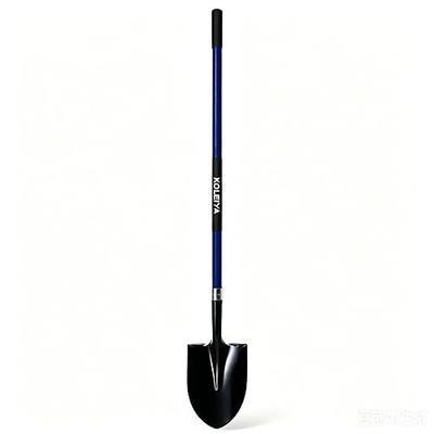 KOLEIYA Shovel,Shovels for Digging Heavy Duty with Fiberglass Handle,Spade Shovel for Gardening Trenching Planting Transferring,57 inches,Blue