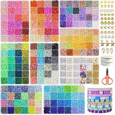 Redtwo 30000 Pcs Clay Beads Bracelet Making Kit, 9 Boxes 192 Colors Friendship Bracelet Kit Flat Polymer Clay Beads for Jewelry Making, Crafts Gift for Girls Ages 6-12 | 9 Boxes Polymer Clay Beads for Jewelry Making, Friendship Bracelet Kit Holiday Gifts for Girls Adults