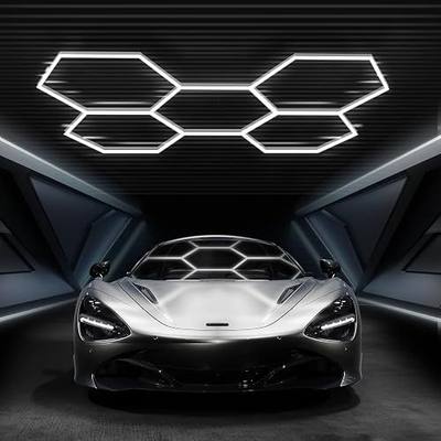 FERUERW Hexagon Garage Lights 5 Hex, Hexagon LED Gym Lights
