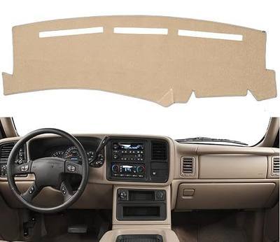 Dashboard Cover for Chevrolet Silverado 1500 2500 3500 1999-2006 Avalanche Chevy Tahoe Suburban GMC Sierra Yukon Dash Cover Mat(Premium Carpet, Beige)