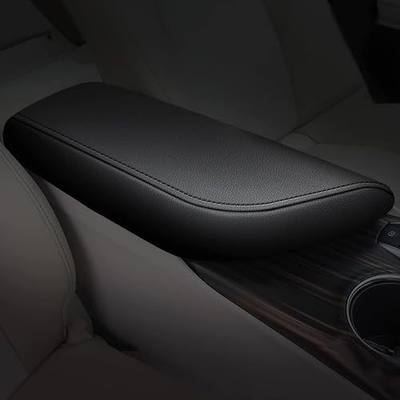 AOMSAZTO Center Console Cover Customized Armrest Cover Compatible with 2018-2024 Toyota Camry, Leather Arm Rest Covering for Car, Well-Make Durable Console Cushion Pad, Black