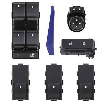 Obaee Power Window Switch & Door & Mirror Control Switch Button Compatible with Chevrolet Silverado/GMC Sierra 2007-2013, Replace OE 25789692, 22895545, 15804093, 22883768