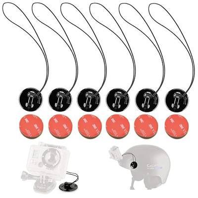 Action Camera Safety Tether Strong Adhesive Stickers Strap Cord Compatible with GoPro Hero 13, 12, 11, Insta360 X5 X4, DJI OSMO Action 6/5 Pro/4, SJCAM,AKASO Action Camera Helmet Mounts