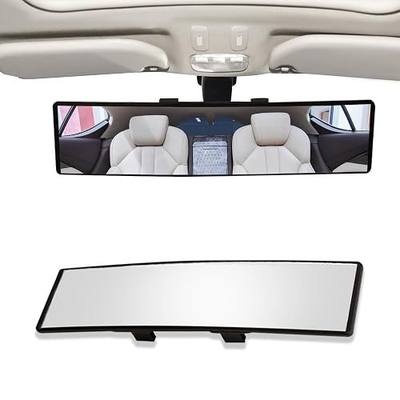 Car Interior Rear View Mirror, Panoramic Rearview Mirror, 300mm Convex Mirror, Panoramic Wide Angle Convex Surface Mirror, Wide Angle Backseat Passenger View Mirror for Truck, Car, SUVs