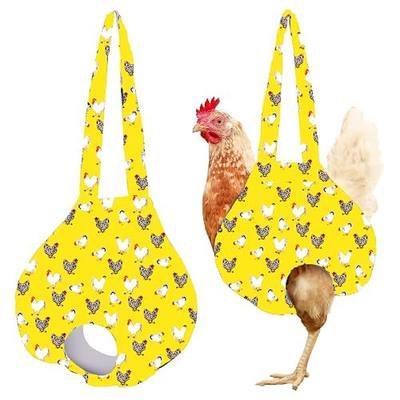 Chicken Holder Bag Chicken Medic Bag Chicken Carrier with Handle Chicken Supplies Catching Hand Bag for Hen Rooster Poultry Chicken Transport (Yellow Mix Color(1 Pack))