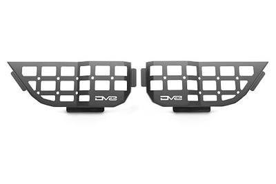 DV8 Rear Door Pockets for 2018-2026 Jeep Wrangler JL & Gladiator JT Black | & Gladiator, Rigid Steel Molle Panel Storage Organizer, Replacement for Saggy Nets
