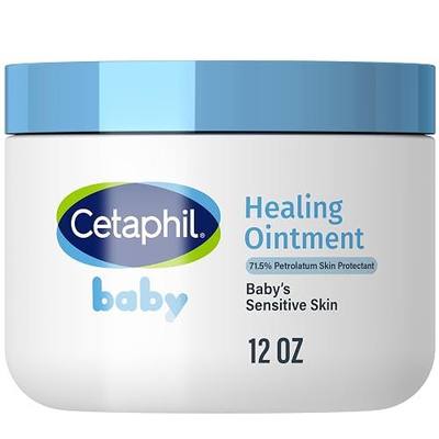 Cetaphil Baby Healing Ointment Diaper Rash Cream, Sensitive Skin, 12 oz | Zinc Oxide Formula, Soothes & Protects Irritated Skin, Gentle For Newborns, Dermatologist-Tested Baby Skin Care