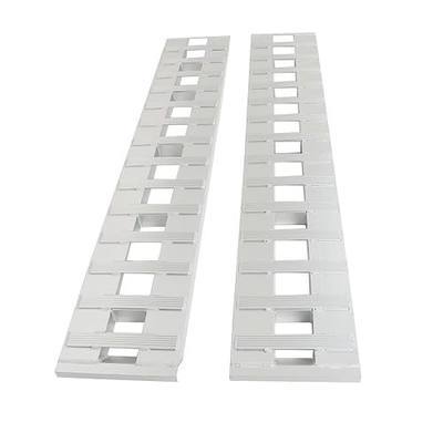 WFLNHB 84 inch X 14 inch Aluminum Trailer Ramps 6000LBS Truck Trailer Hook End Knife Foot 1 Pair 2 Ramps