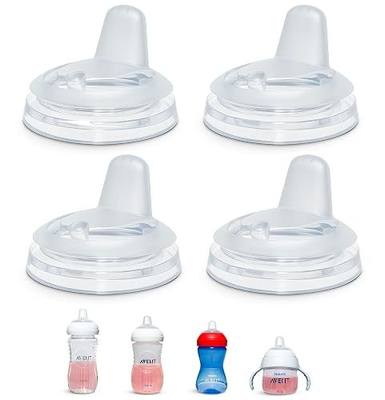Sippy Spout Nipples for Philips Avent Natural Baby Bottles, 4-Pack | Compatible also with Glass Bottles, My Grippy Spout Sippy Cup, Natural Trainer Sippy Cup, Soft Food Grade Silicone 4+ months