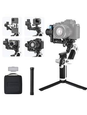 FeiyuTech Official SCORP Mini 2 Combo Camera Gimbal Stabilizer,3-Axis Handheld All-in-One Gimbal with AI Tracking,Gesture Control,Touchscreen,Quick Release,for Vlogging,YouTube&TikTok Creators,White