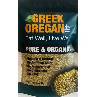 100% Gourmet Greek Oregano 5 oz – Organic Dried Oregano Leaves, Mediterranean Oregano Herb, Hand Picked, Bold Aromatic Flavor for Greek Salad, Seafood, Vegetables & Mediterranean Recipes, Packed in USA