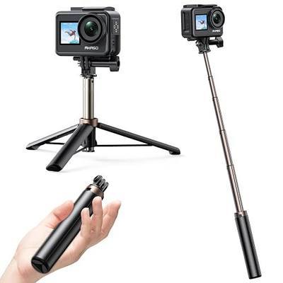 AKASO 60cm Selfie Stick Extendable Tripod Stand Compatible with AKASO, SJCAM, GoPro Hero 13/12/11/10/9/8/7/Max, DJI Osmo Action 5/4/3, and Other Action Cameras