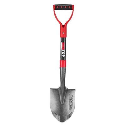 Sharp Blade Mini Shovel Garden Small Digging Shovel Spade, 28 inches | Sharp Saw-tooth Blade,Sturdy Fiberglass Handle, For Digging, For Garden Work,Camping Shovel, Survival Shovel,Jeep Shovel