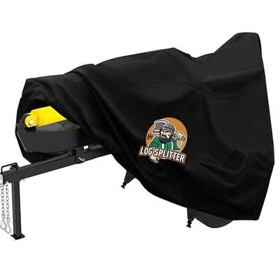 1200D Wood Splitter Cover, Log Splitter Cover, Anti-UV and Tear-Resistant | Suitable for 15-45 ton Gas or Electric Powered Log splitter, Weather-Resistant Storage Cover,Cover for Wood Splitter,Black