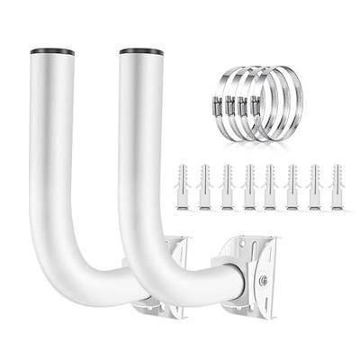 Adjustable Sturdy Universal Wireless Bridge Bracket Mount Kit, Pole and Wall-Mounted Mount for Outdoor Antenna Point to Point AP Access Point Client Bridge CPE (2-Pack),Slinkdsco