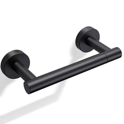 Day Moon™ Matte Black Toilet Paper Holder Wall Mount - Pivoting Modern Roll Holder for Bathroom