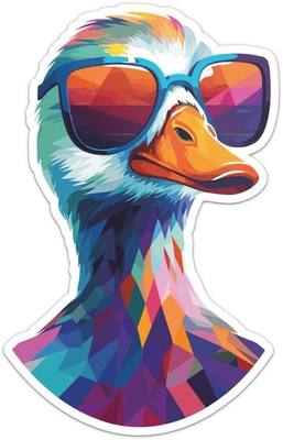 Generic Cool Goose Sticker - Vinyl Waterproof Decal for Car, Laptop, Wall, Window, Door, Water Bottle, Bumper Sticker Size - 3'' Longer Side