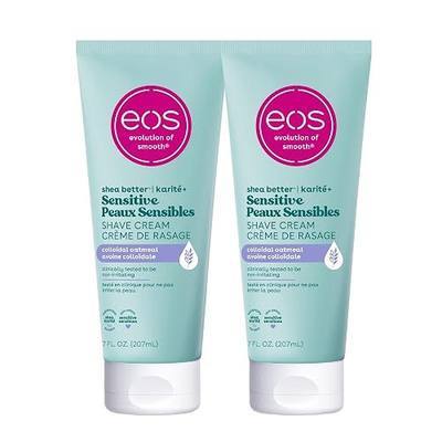 eos Shea Better Sensitive Skin Women's Shave Cream- Fragrance-Free, 2-pack of 7 oz containers