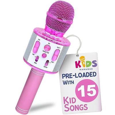 Move2Play, Kids Karaoke Microphone | Includes Pre-Loaded Songs & Bluetooth | Kids Birthday Party Gift | Toy for All Ages 2, 3, 4, 5, 6+ Year Old Girls, Boys & Toddlers