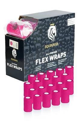 Equinavia 20 Pack Self Adhesive Bandage Wrap, 4 Inch Vet Wrap for Horses | Protective Horse Leg Wraps for Horses, Pets or Humans, Easy Dispenser Case, First Aid Vet Wraps for Use in Barns, Vet Clinics