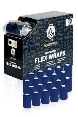 Equinavia 20 Pack Self Adhesive Bandage Wrap, 4 Inch Vet Wrap for Horses | Protective Horse Leg Wraps for Horses, Pets or Humans, Easy Dispenser Case, First Aid Vet Wraps for Use in Barns, Vet Clinics