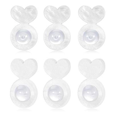 Fomissky-sisa Secure Rubber Earring Backs for Droopy Ears, Earring Lifters Heavy Earring Support Backs, Acrylic Plastic Earring Backs Replacements