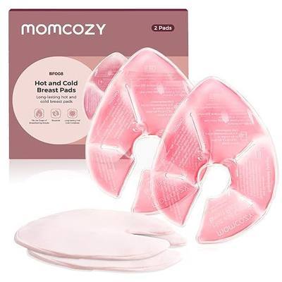 Momcozy Larger Breast Therapy Packs,Breastfeeding Essentials,Postpartum 2PK | Hot and Cold Breast Pads with 2 Soft Covers, Postpartum Recovery