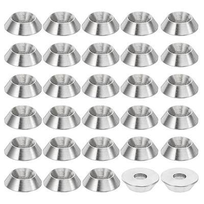 PATIKIL M3 Finish Countersunk Washer, 30pcs 10mm Dia. 3mm Tall Solid 304 Stainless Steel CNC Finish Cup Washer Screw Head Gasket for Industrial Construction