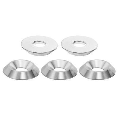 PATIKIL M10 Finish Countersunk Washer, 5pcs 30mm Dia. 5.5mm Tall Solid 304 Stainless Steel CNC Finish Cup Washer Screw Head Gasket for Industrial Construction