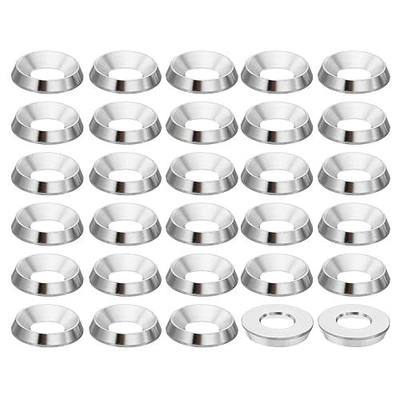 PATIKIL M6 Finish Countersunk Washer, 30pcs 15mm Dia. 2.8mm Tall Solid 304 Stainless Steel CNC Finish Cup Washer Screw Head Gasket for Industrial Construction